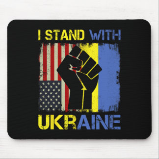 Mousepad Apoie a Ucrânia Eu Apoio a Ucrânia Bandeira Ucrani