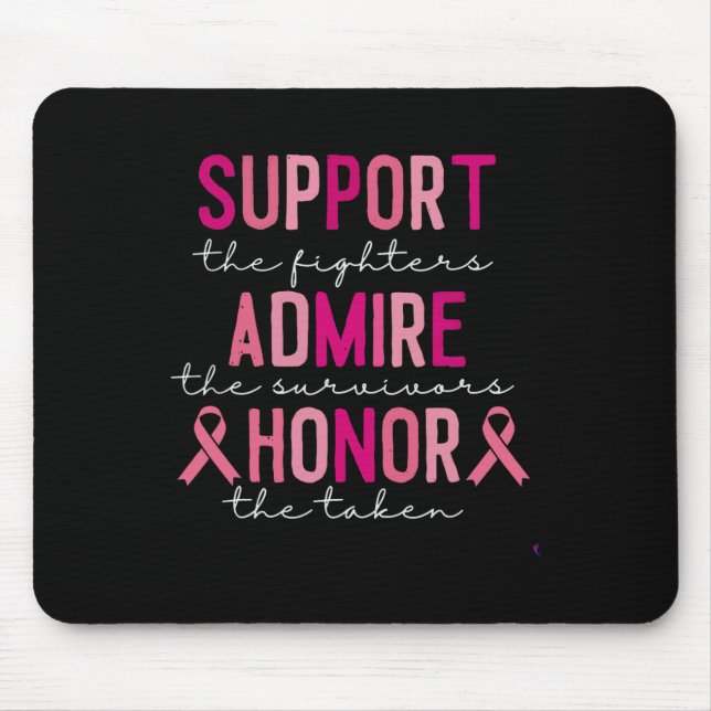 Mousepad Apoiem Os Combatentes Admir Os Sobreviventes Honre (Frente)