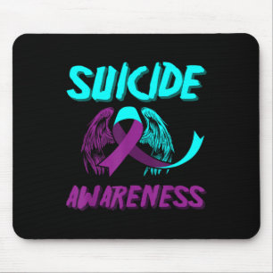 Mousepad Apoio à Consciência Suicida Asas Suicidas Prevençã