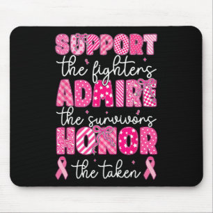 Mousepad Apoio ao cancer de mama Admire Honra Cancer A