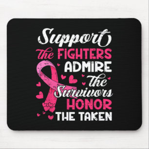 Mousepad Apoio ao cancer de mama Admire Honra Cancer A
