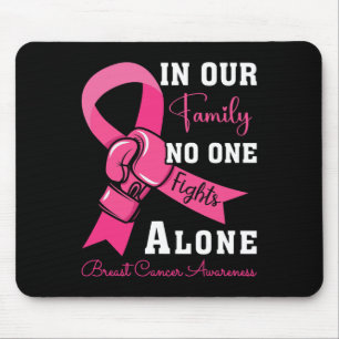 Mousepad Apoio ao cancer de mama Família Mulheres Cancer A