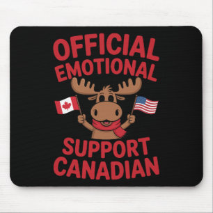 Mousepad Apoio Emocional Engraçado Jogador de Hóquei Canade