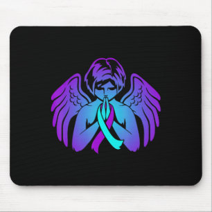 Mousepad Apoio Feliz a Anjo Ribbon para a Consciência do Su