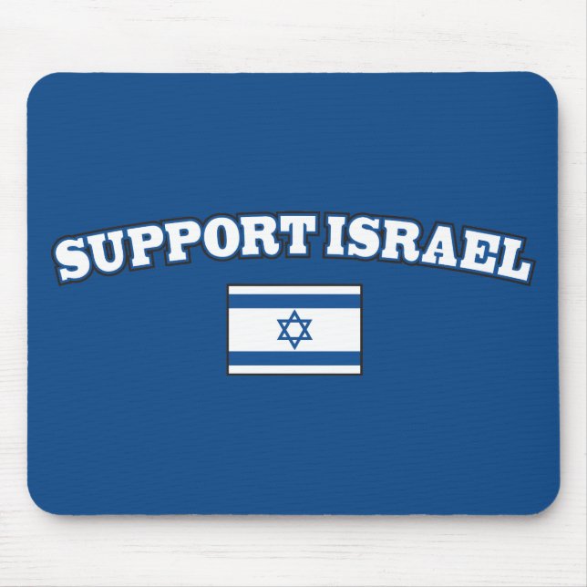 Mousepad Apoio Israel com bandeira (Frente)