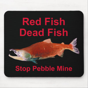 Mousepad Após o Salmão - Parar o Pebble Mine