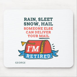 Mousepad Aposentação Personalizada do Correio do Trabalhado
