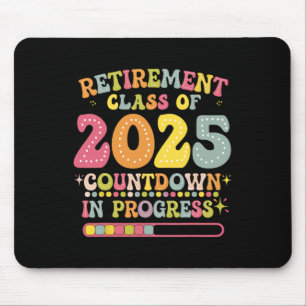 Mousepad Aposentadoria Groovy Cl De 2025 Contagem Regressiv