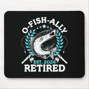 Mousepad Aposentadoria O-fish-ialmente Presentes de Aposent