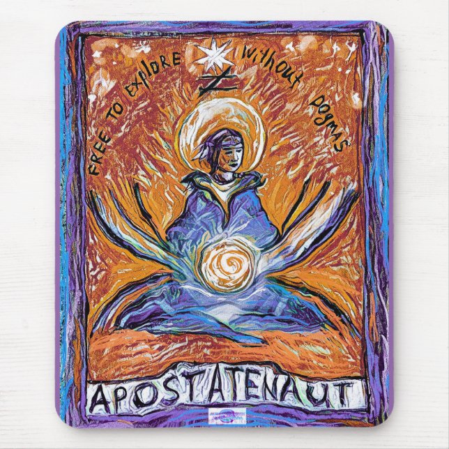 Mousepad Apostatenaut - explorar sem dogmas (Frente)
