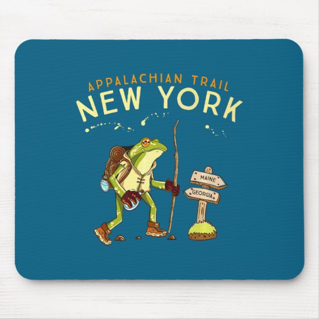 Mousepad Appalachian Trail New York Hiking Frog _1  (Frente)