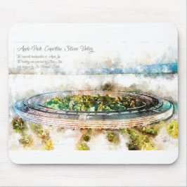 Mousepad Apple Park Aquarell