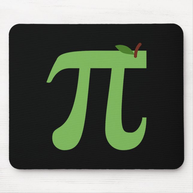 Mousepad Apple Pi Engraçada Piada De Pie Day Para Amor Em M (Frente)