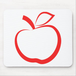 Mousepad Apple vermelho