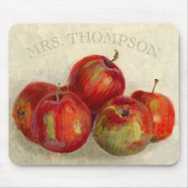 Mousepad Apple vermelho colhe adiciona o nome