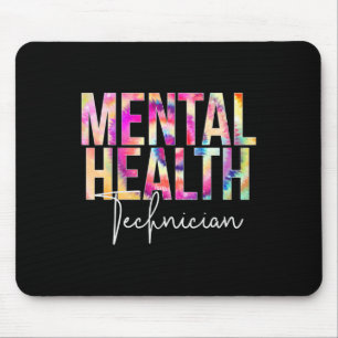 Mousepad Apreciação da Escola Tie Dye do Técnico de Saúde