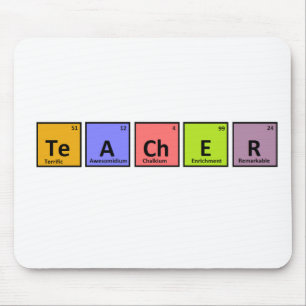 Mousepad Apreciação do professor da mesa periódica