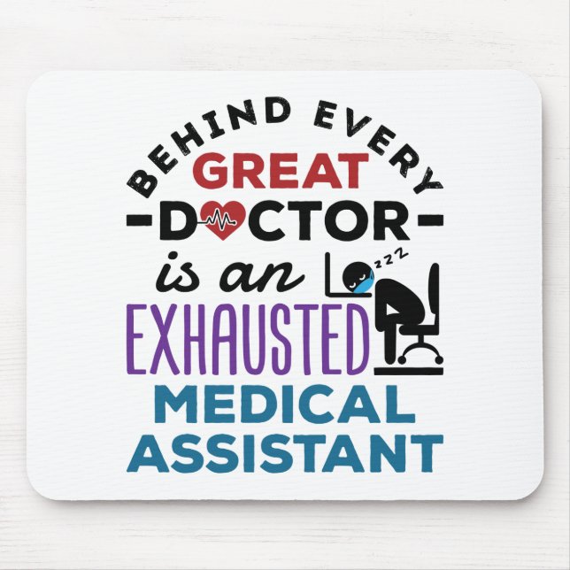 Mousepad Apreciação Engraçada do Assistente Médico (Frente)