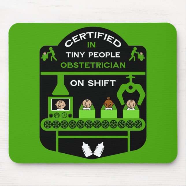 Mousepad Apreciação Obstetrícia E presente de agradecimento (Frente)