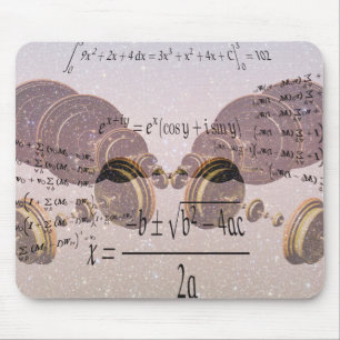 Mousepad Aprendendo matemática. Conceito de educação