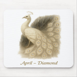 Mousepad April - Diamond Peacock