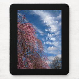 Mousepad April Sky com Philippians 4:4