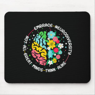 Mousepad Aproveite a neurodiversidade cerebral Autismo de c