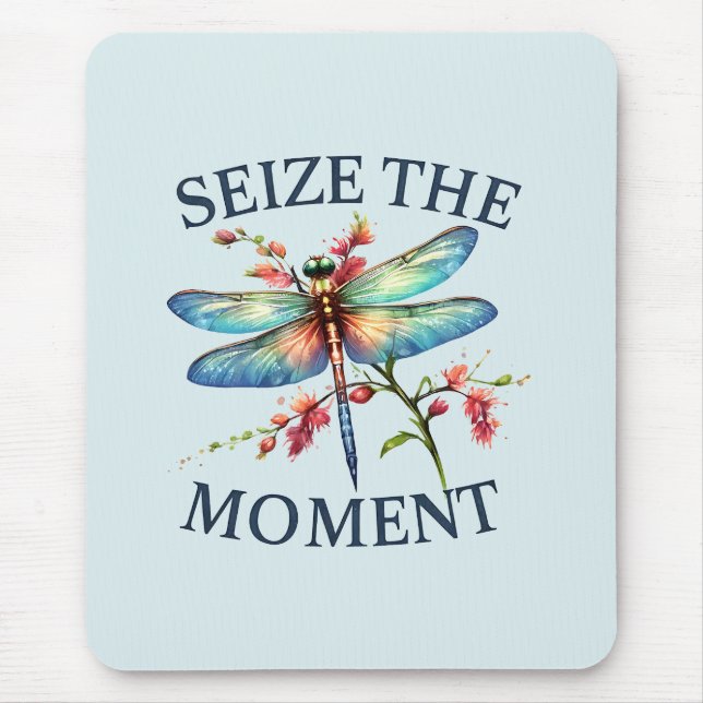Mousepad Aproveite o momento - Dragonfly Artística (Frente)