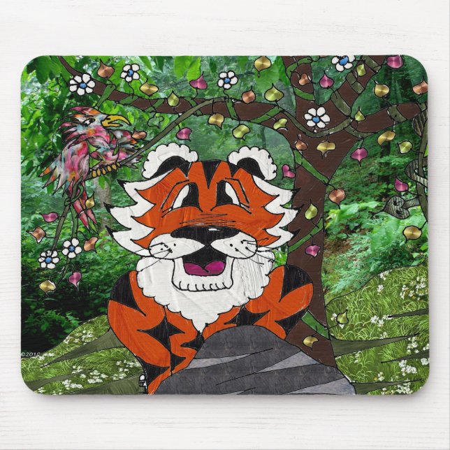 Mousepad Aproxime-se dos presentes do Roupa Tiger Tiger da  (Frente)