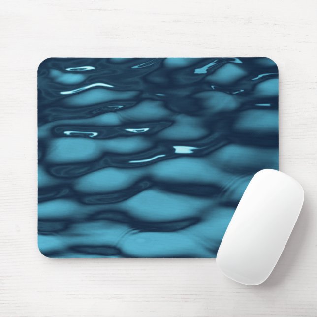 Mousepad Aqua Blue Water Waves (Com mouse)