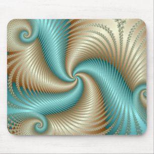 Mousepad Aqua Satin - Fractal
