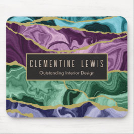 Mousepad Aquaock Watercolor Agate V2 Personalizável