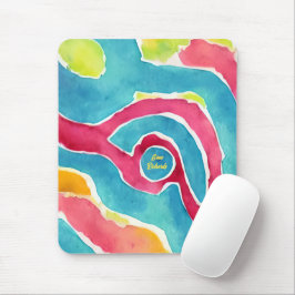 Mousepad Aquarela Abstrata