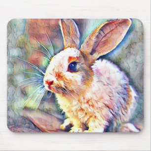 Mousepad aquarell bunny