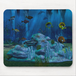 Mousepad Aquário Digital 3D do Mar Profundo