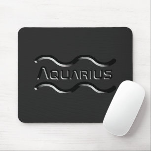 Mousepad AQUARIUS, Design abstrato do Sinal Zodíaco,