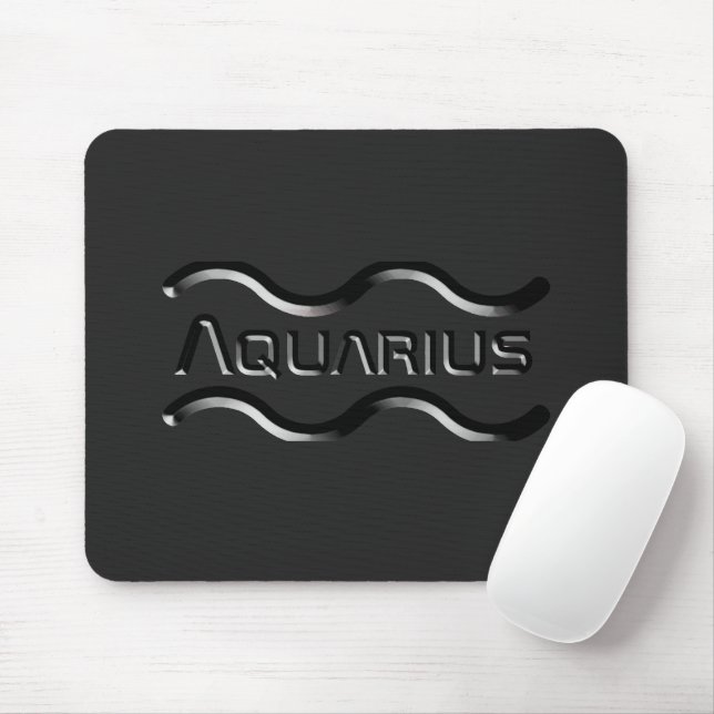 Mousepad AQUARIUS, Design abstrato do Sinal Zodíaco, (Com mouse)