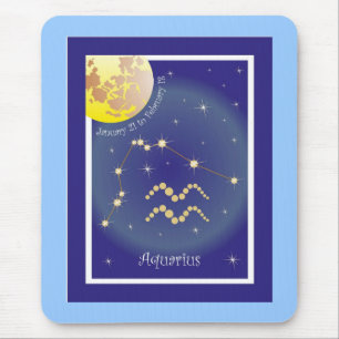 Mousepad Aquarius January 21 to February de 18 Mauspad