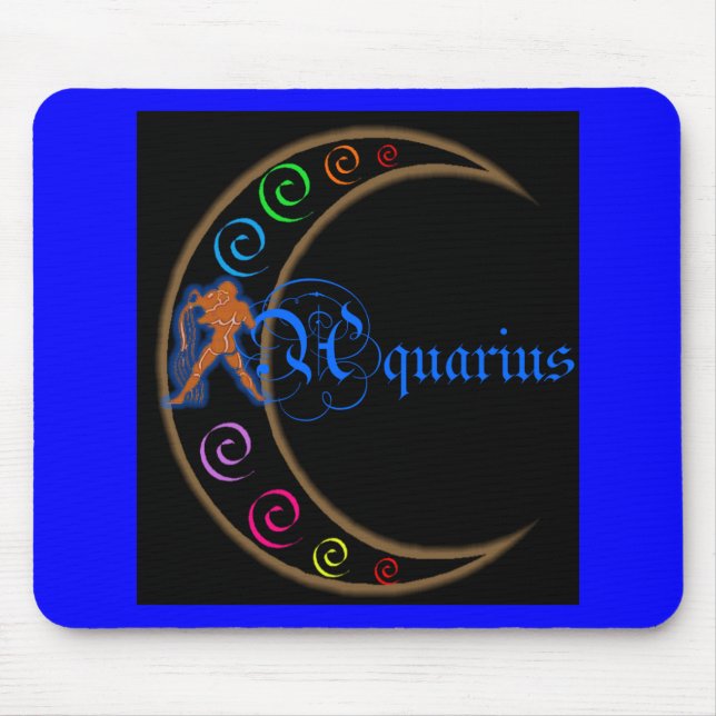 Mousepad Aquarius Zodiac (Frente)