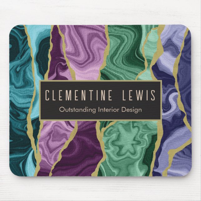 Mousepad Aquecedor de Aquarela de Peacock V1 Personalizável (Frente)