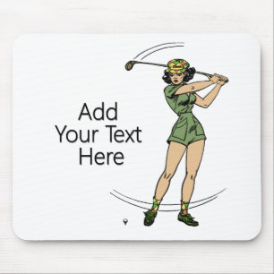 Mousepad Aquecimento para a dama de golfe