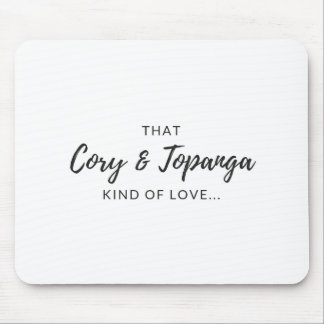 Mousepad "Aquela Cory e Topanga tipo de amor"