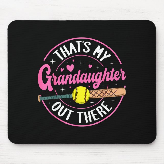 Mousepad Aquela É a Neta Lá Fora Avó de Softball (Frente)