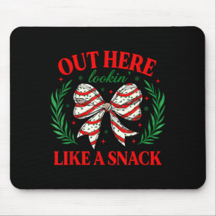 Mousepad Aqui fora parecendo um lanche Coque de Natal engra