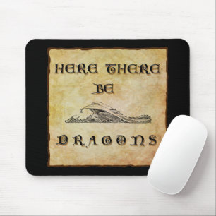 Mousepad Aqui Há Dragões