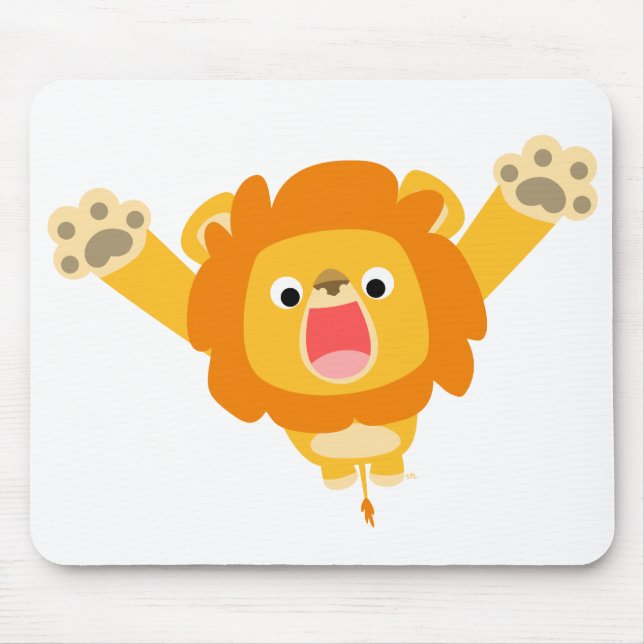 Mousepad Aqui vem o puzzle (giro cartoon Lion) (Frente)