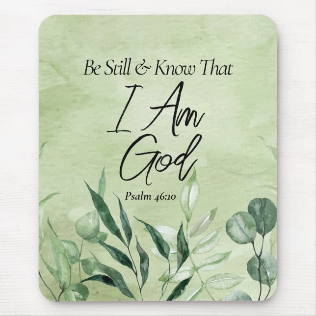 Mousepad Aquietem-se e saibam que Eu Sou DEUS (Frente)