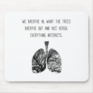 Mousepad Ar de Árvore Pulmão Respira Fotossíntese Tre