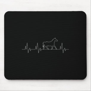 Mousepad Arabe Horse Heartbeat Engraçado Equestre Lo
