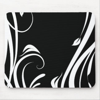 Mousepad arabesco preto e branco